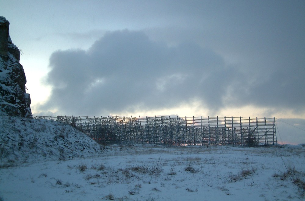  Wooden racks called hjell are used to dry fish.